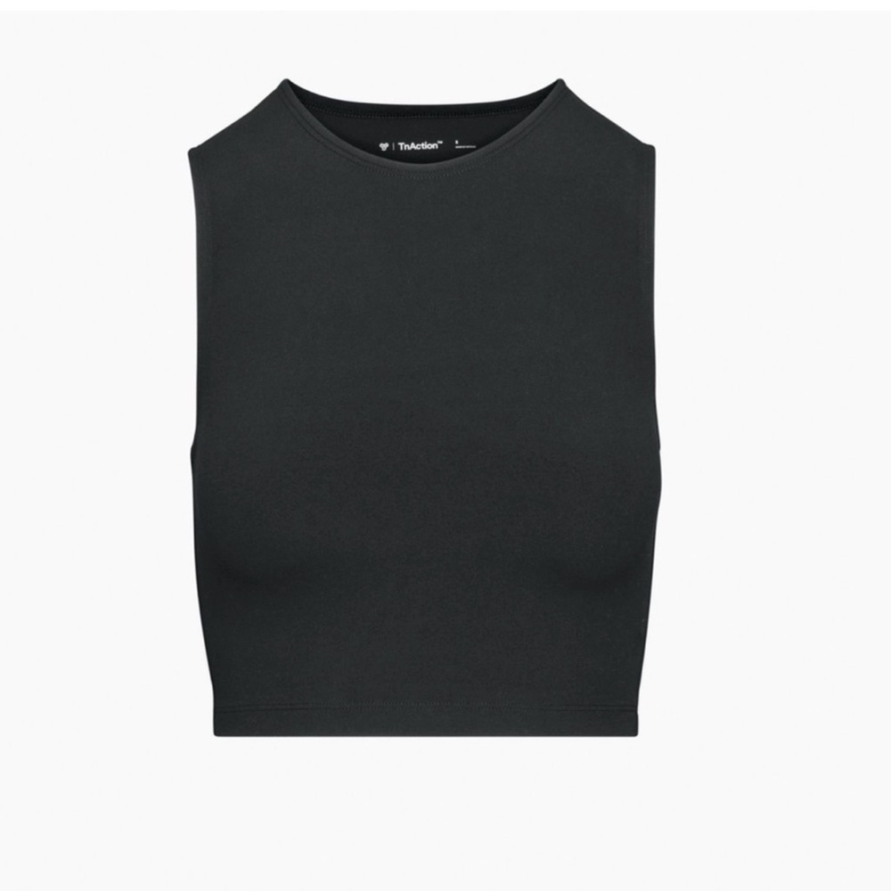 TNA Black Cropped Muscle Tank